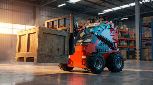 Rino Tech RT-1 Mini Skid Steer em operação